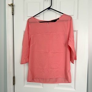 French Connection Pink Blouse sz small